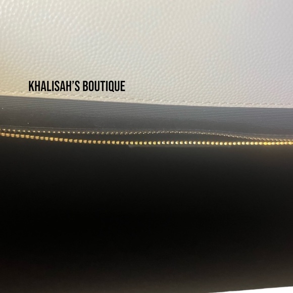 Rare YSL Saint Laurent Monogram Envelope Matelasse Chevron Large Bag MSRP $3,472 - Picture 13 of 17